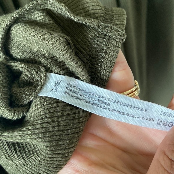 FREE People Beach LA Nite Olive Green Sleeveless Mini Dress - Picture 6 of 6